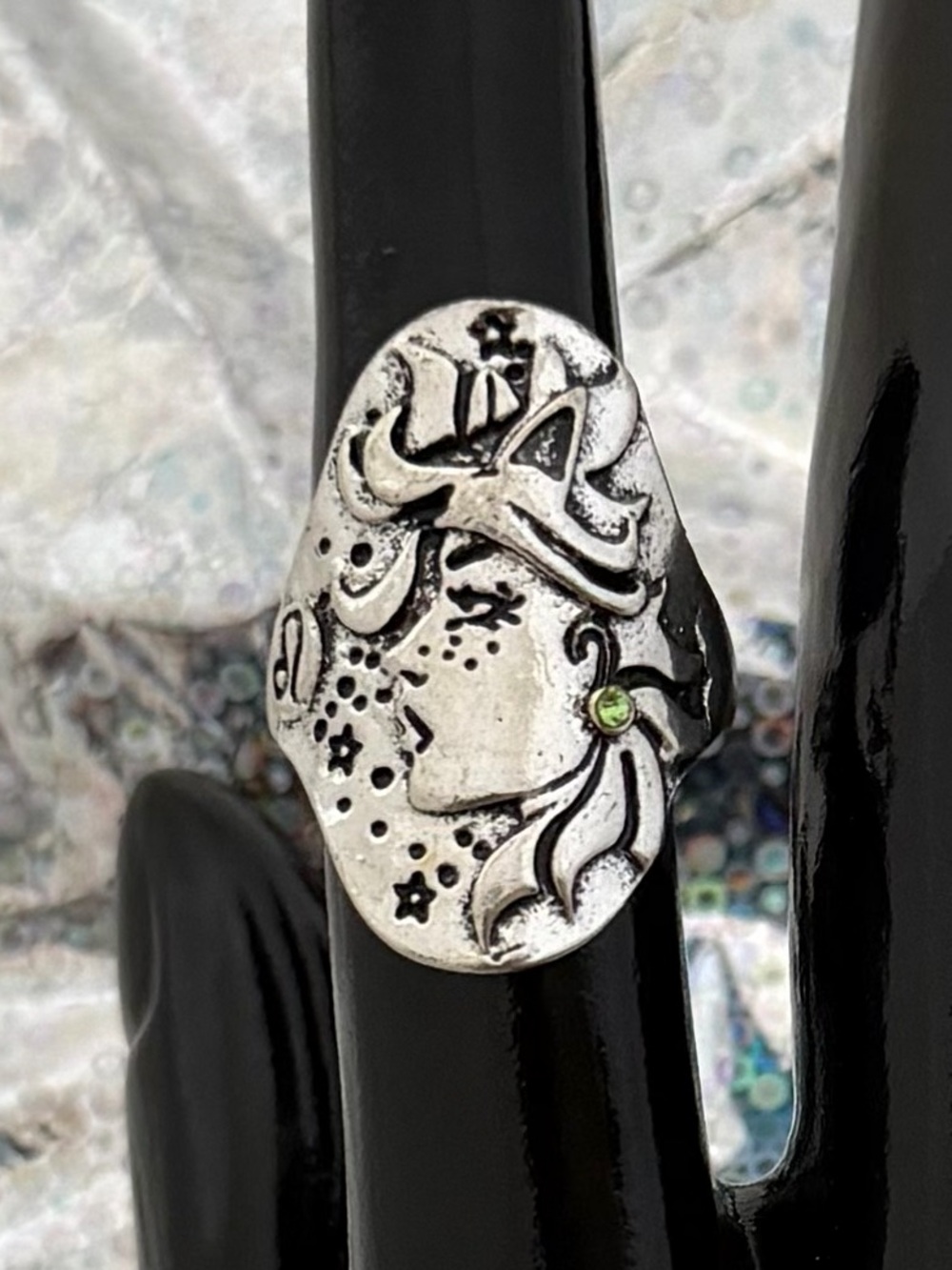 Vintage Style Silver Leo Zodiac Ring ♌️ Size 7 ✨Astrology
